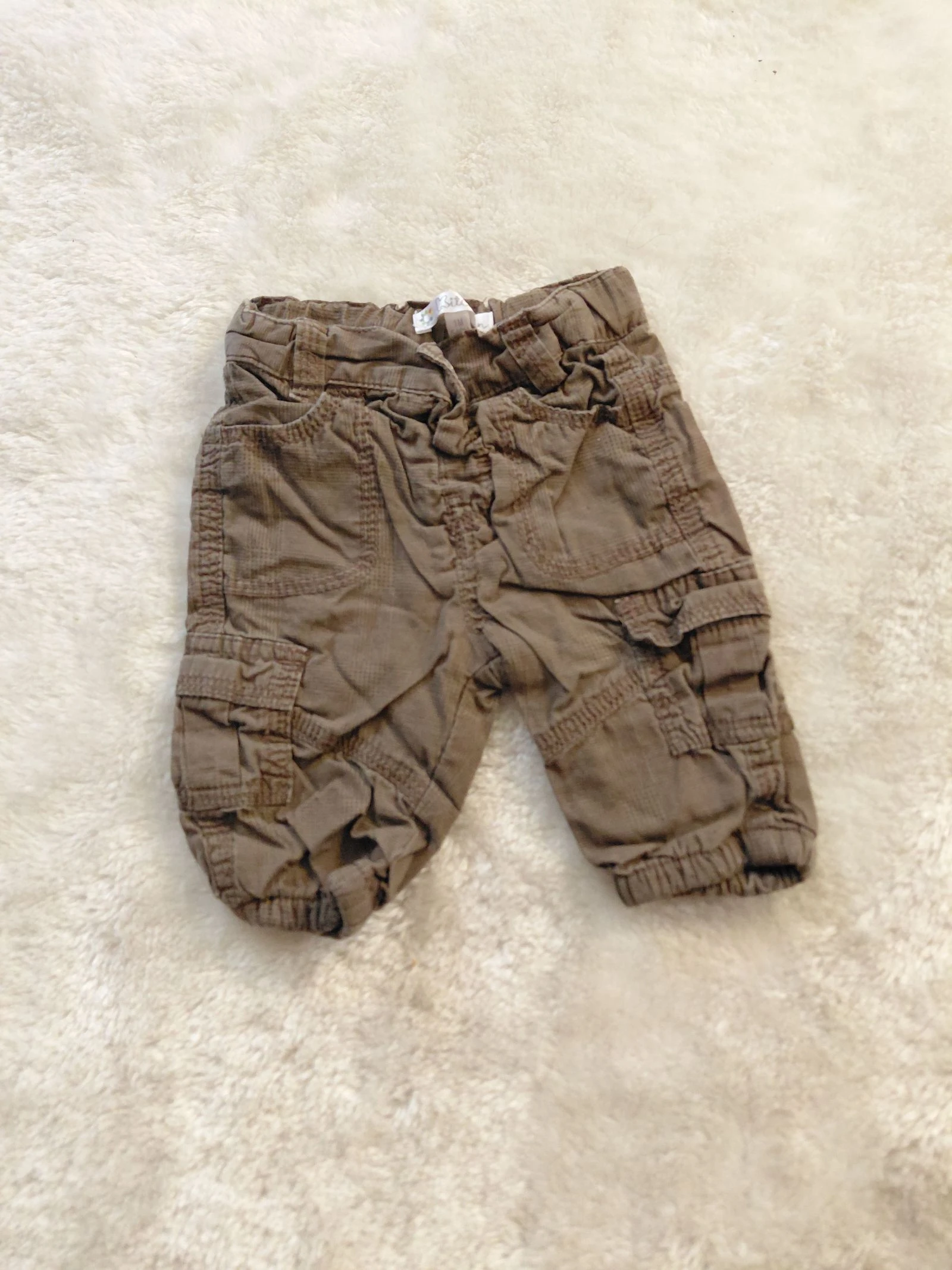 Pantalon cargo marron Kitchoun 1 mois